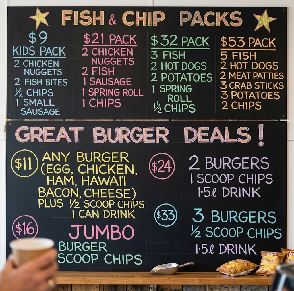 Fish packs and burger deals